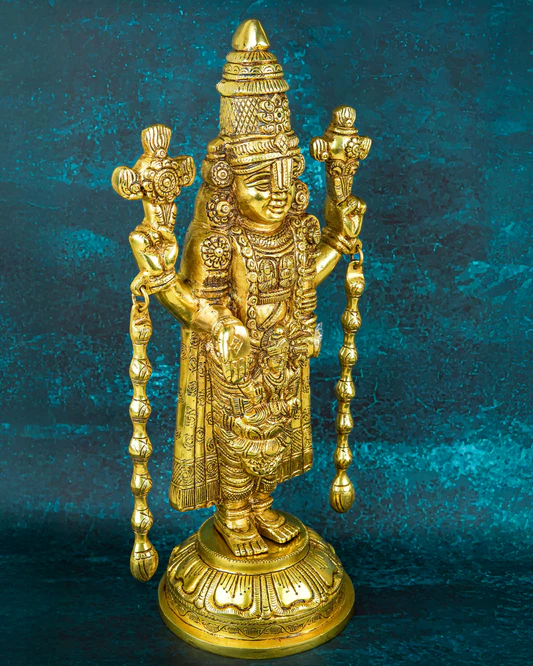 Brass Tirupathi Balaji Idol - 16 inch