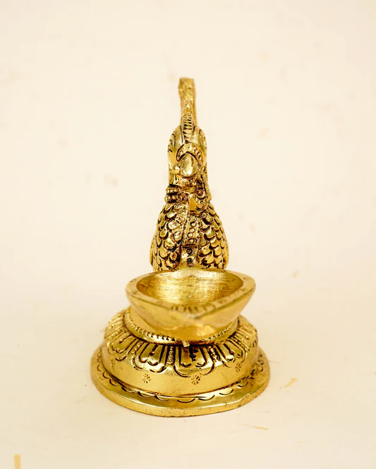 Brass Annapakshi Diya - 5 inch