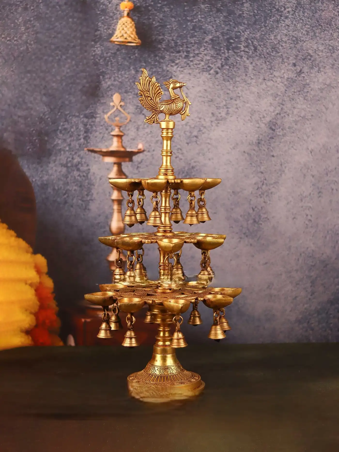 3 Step Annam Vilakku With Bell 21X10.5″INCH