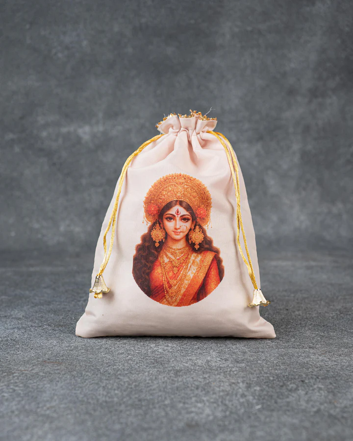 Amman Face String Bag - 10x8 inch
