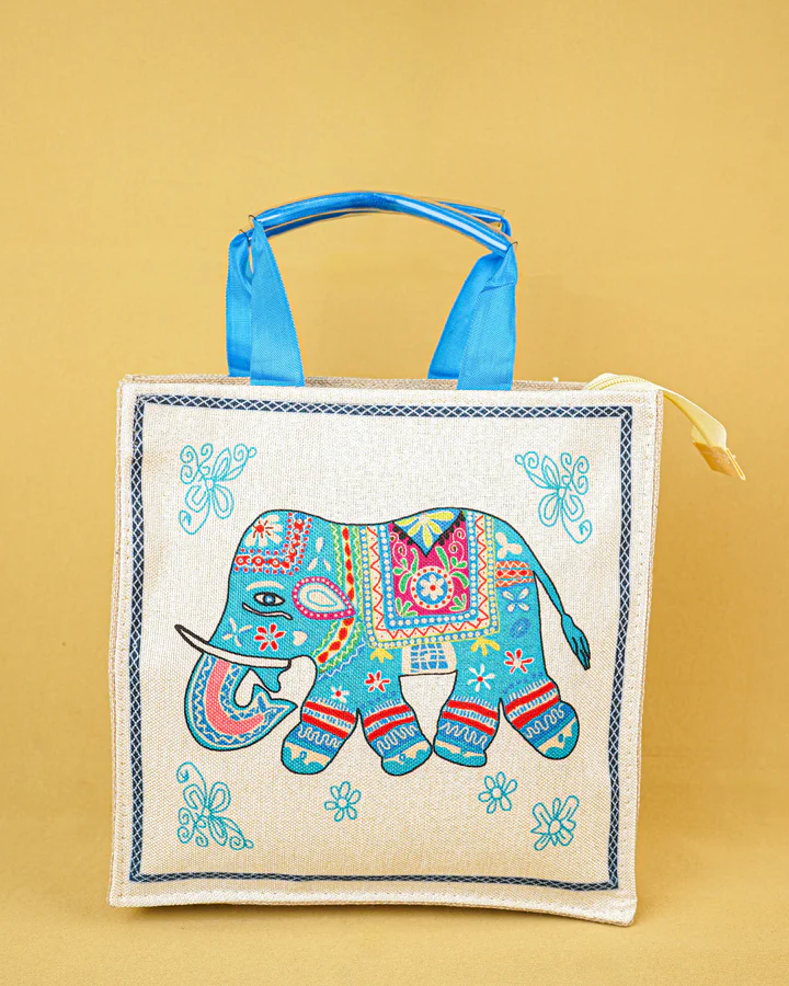 Printed Handbag - 9x9 inch
