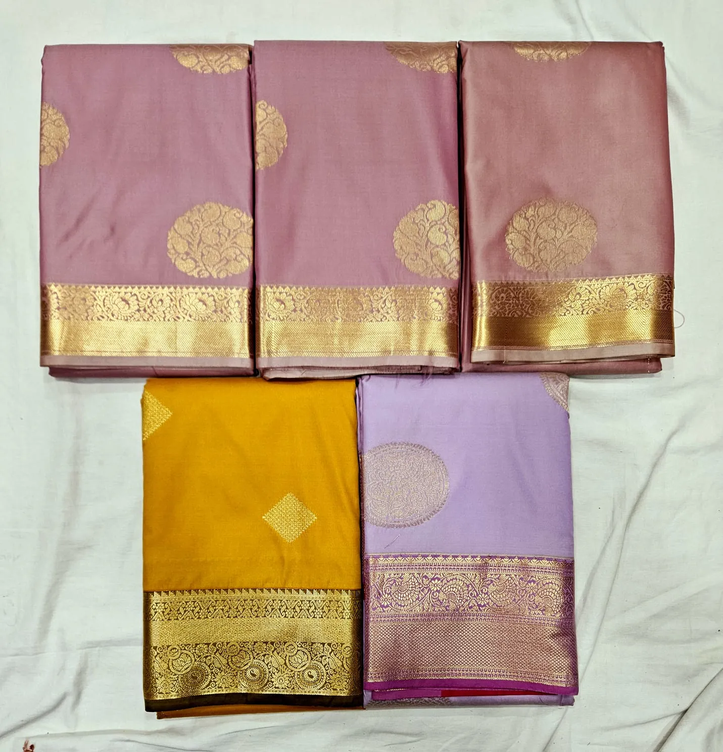 Pastel Wedding Pattu Sarees