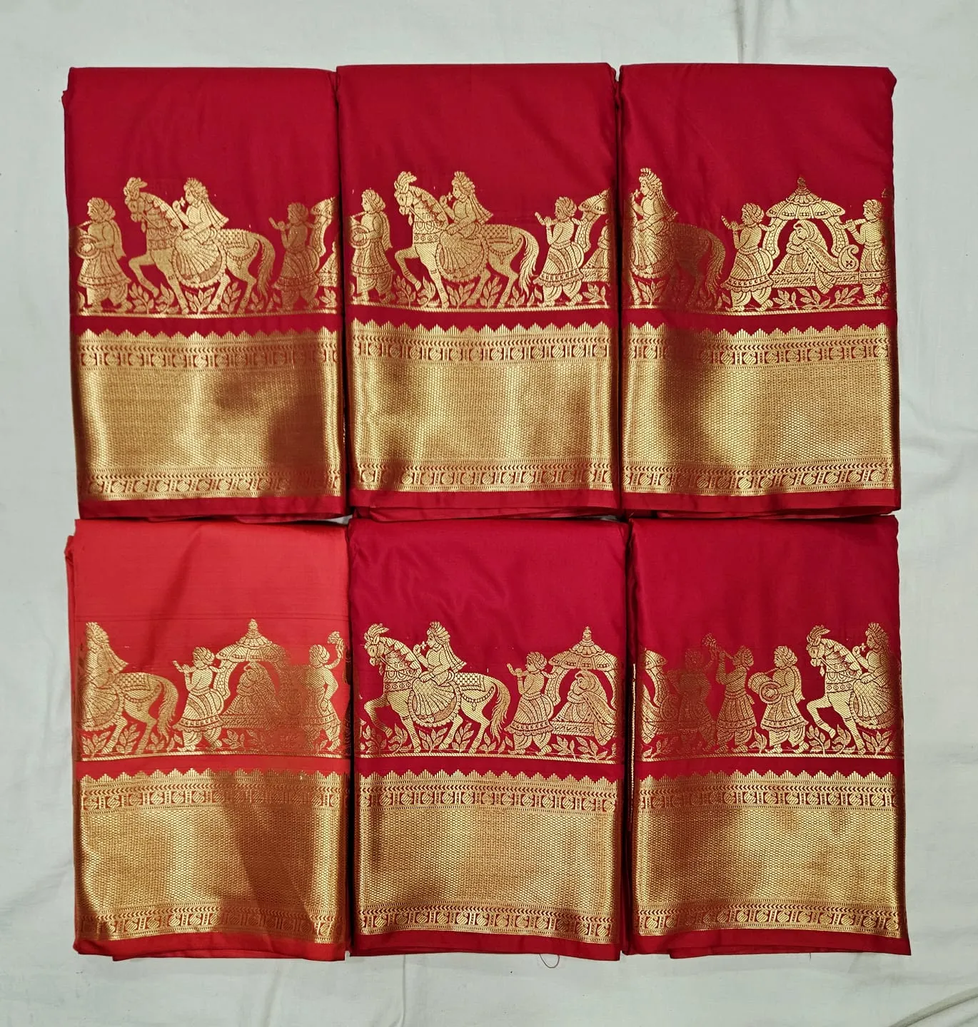 Rich Red Traditional Silk Sarees