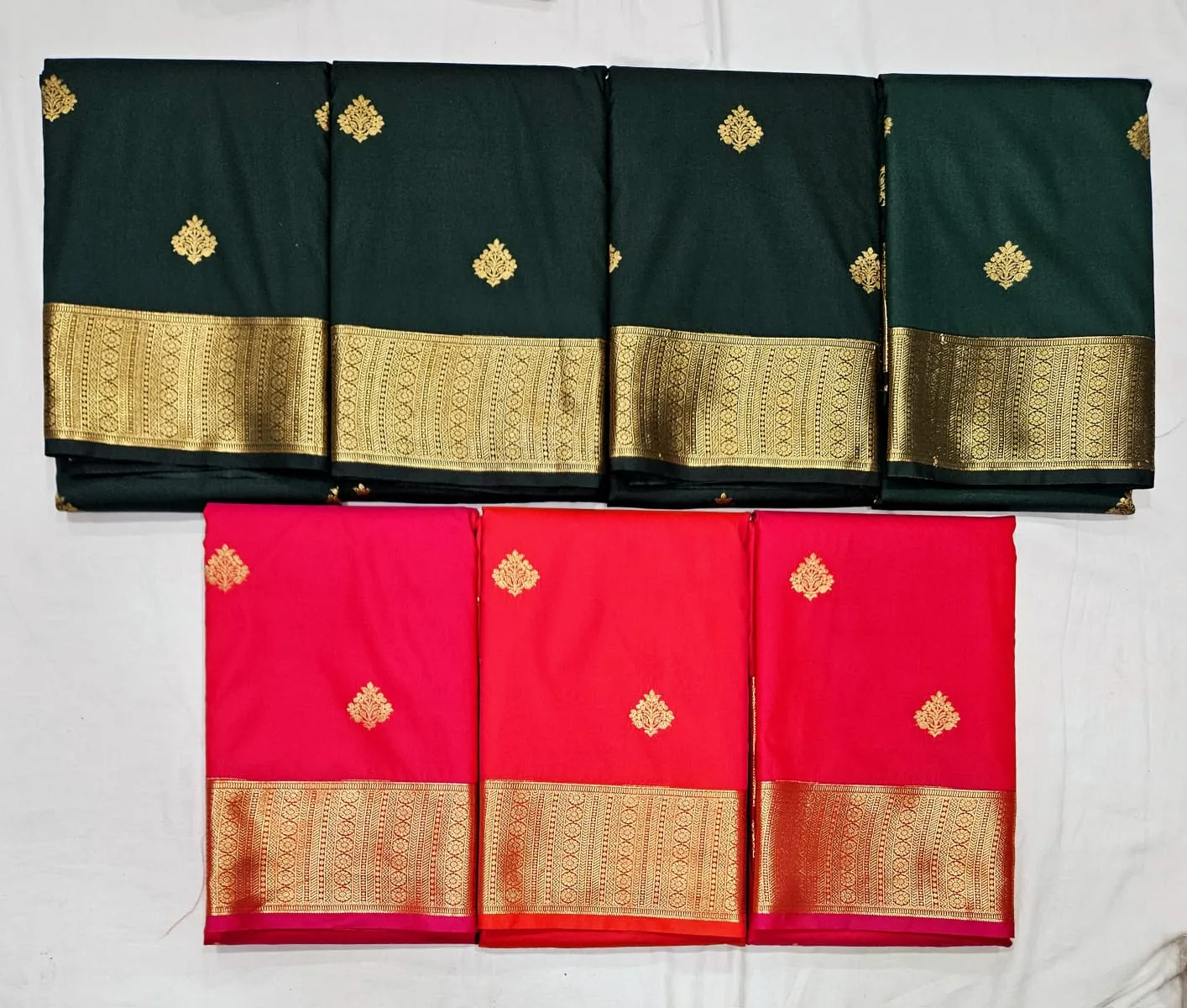 Emerald Green Bridal Sarees