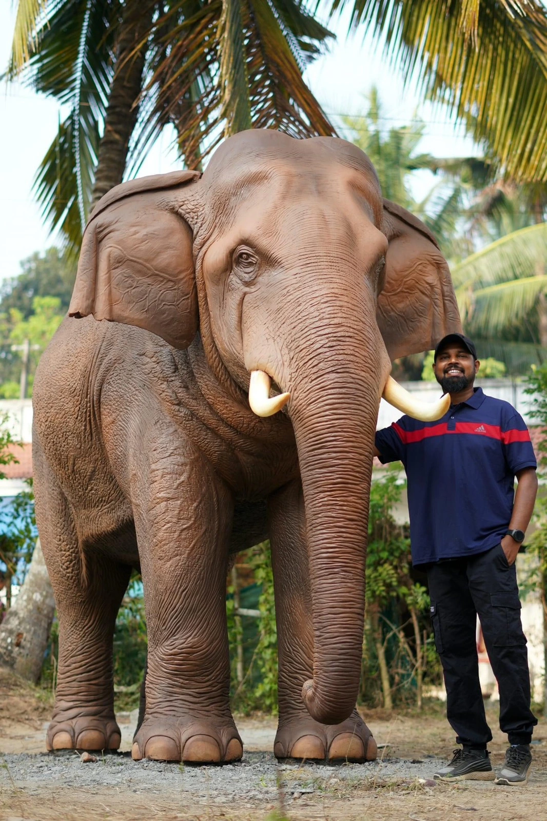 Fibre Elephant Sculpture 8 feet