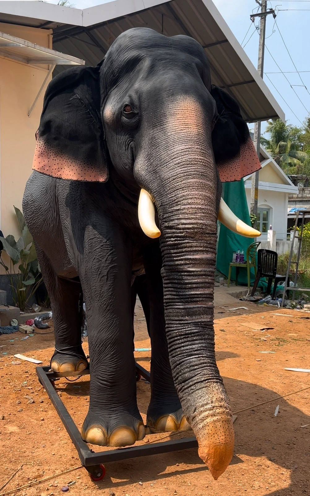 Robotic Elephant Sculpture 6 feet Fibre