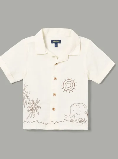 JUNIORS Boys Embroidered Shirt