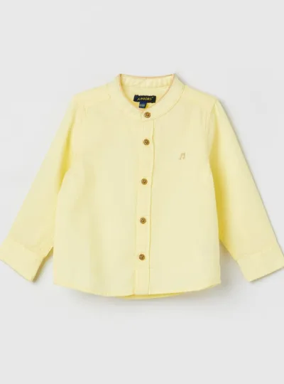 FS MINI KLUB Boys Striped Band Collar Shirt