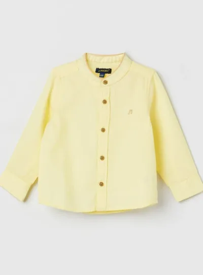 FS MINI KLUB Boys Striped Band Collar Shirt