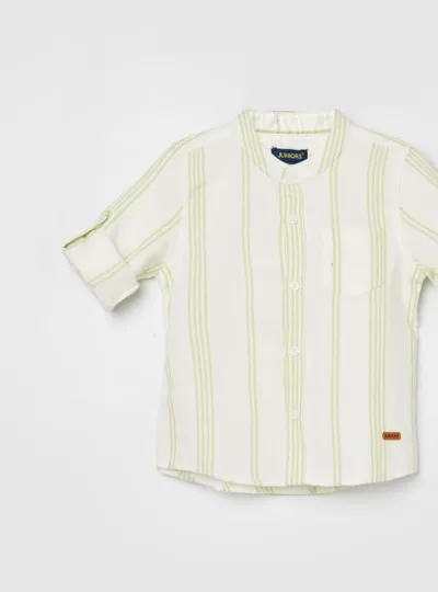 JUNIORS Boys Striped Regular Fit Shirt