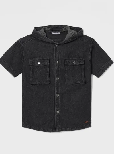 FAME FOREVER Boys Solid Hooded Shirt