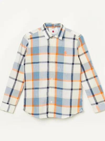 US POLO ASSN KIDS Boys Checked Shirt