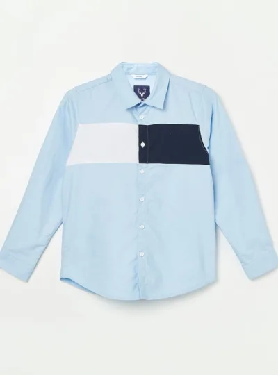 ALLEN SOLLY Boys Colourblock Shirt