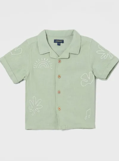 JUNIORS Boys Embroidered Shirt