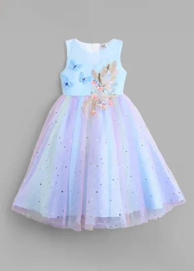 Butterfly Applique Gown