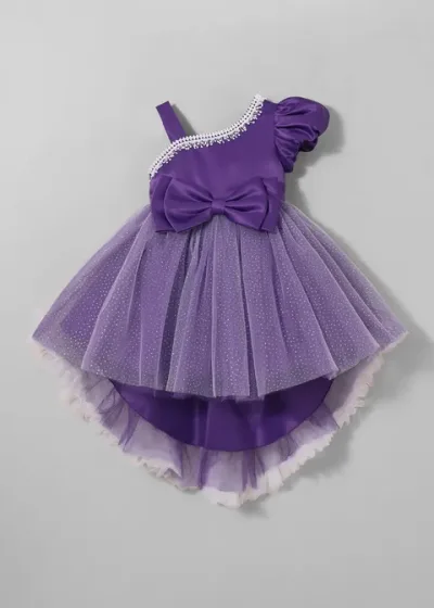 One-Shoulder High-Low Party Dress