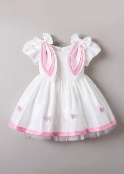 Bow Bunny Applique Butterfly Dress