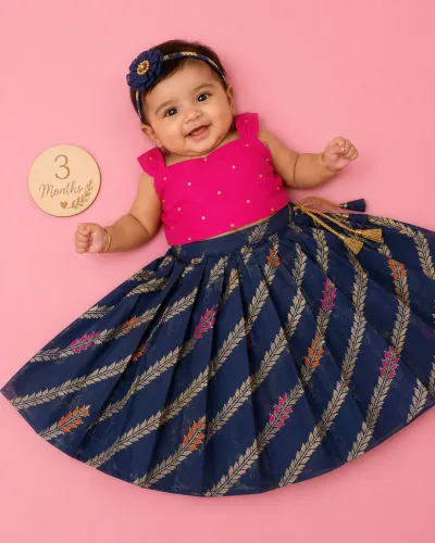 NB Sahana Blue Minipattu
