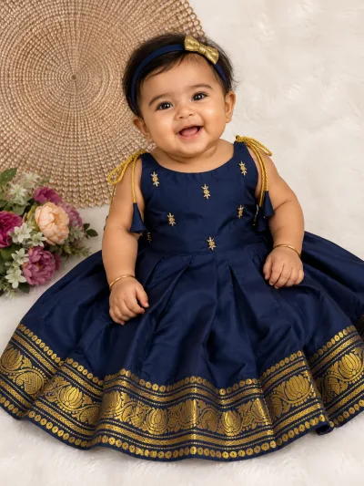 NB Tejas Navy Frock Minipattu