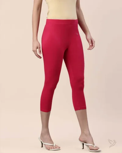 Cotton Capri Legging Pink Paradise