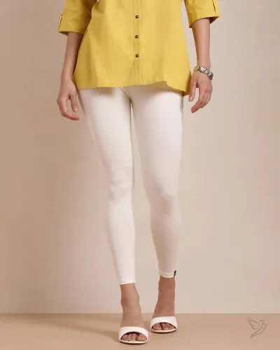 Cotton Ankle Legging Creme De La Creme