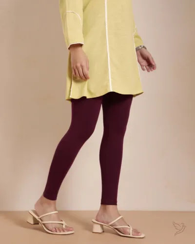 Cotton Ankle Legging Grape Vine