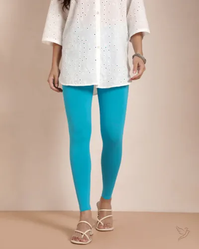 Cotton Ankle Legging Sky Fall