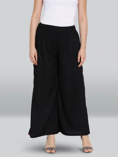 Black Rayon Palazzo