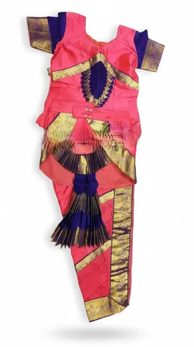 Lotus Pink with Purple | Readymade Pant costume | Bharatnatyam