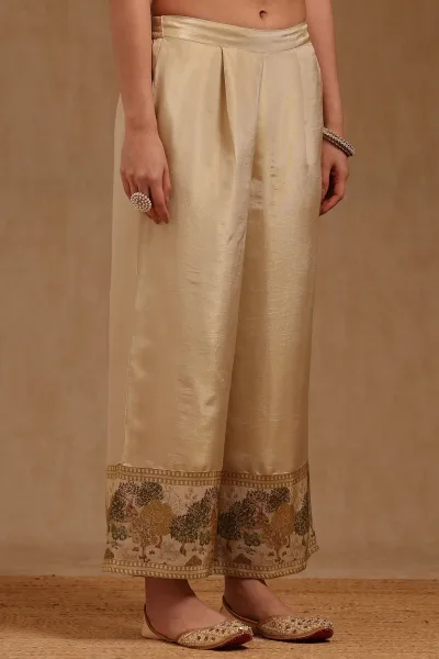 Premium Tissue Floral Printed Anarkali Salwar Suit with Cutdana Work