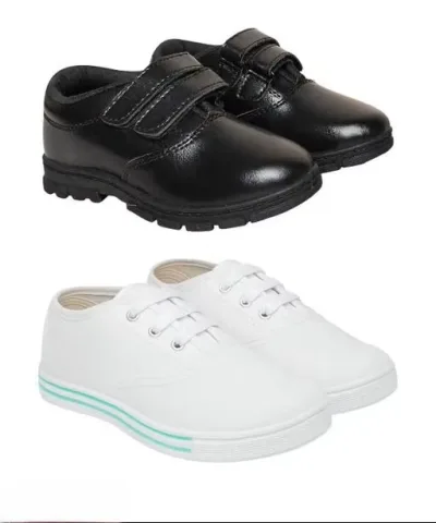 Kids School Shoes Combo | Comfortable & Durable | Pack of 2
