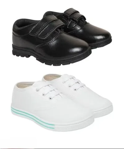 Kids School Shoes Combo | Comfortable & Durable | Pack of 2