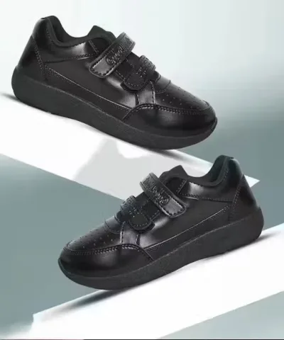 Kids Unisex School Uniform Black Gola Shoe for Boys and Girls