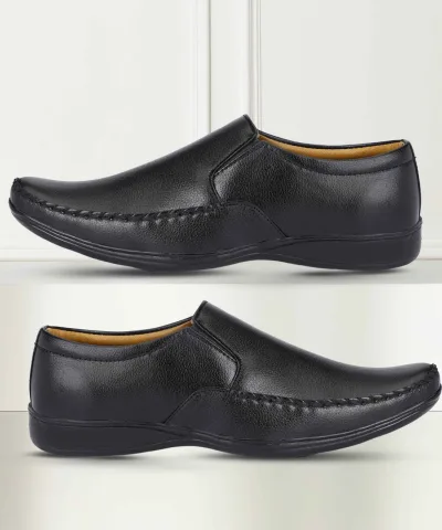 Black Slip-On Formal Shoes