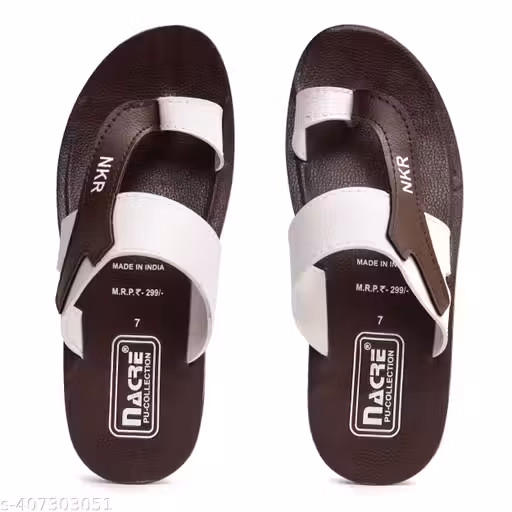Feel Relax Men Fancy Printed PU Flat Slippers Chappal/Sandal,sandals,sandals for men stylish