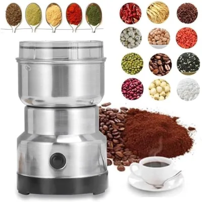 VARNI ADR Nima Mini Electric Mixer Grinder - Stainless Steel Small Masala Spice Machine