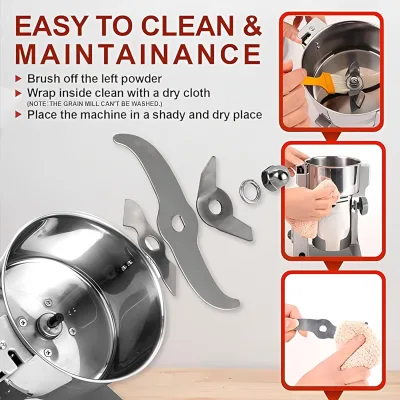 Smallest Masala Grinding Machine for Home Use with 100gm Capacity Portable Indian Spice Grinder Machine for Home VI-100(A) (VI-100(A)) Stainless Steel