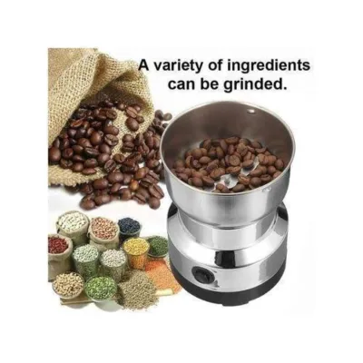 VARNI ADR Nima Mini Electric Mixer Grinder - Stainless Steel Small Masala Spice Machine